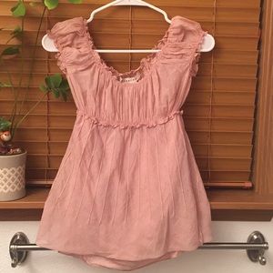 Pastel Pink Off Shoulder Top